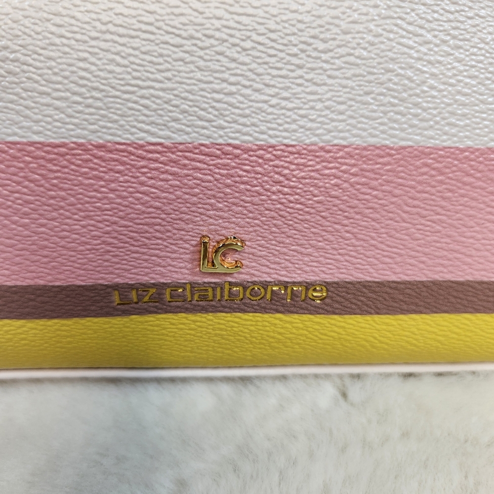 iz Claiborne Multicolor Striped Crossbody Bag | Rainbow | Faux Leather Spring - Picture 4 of 7